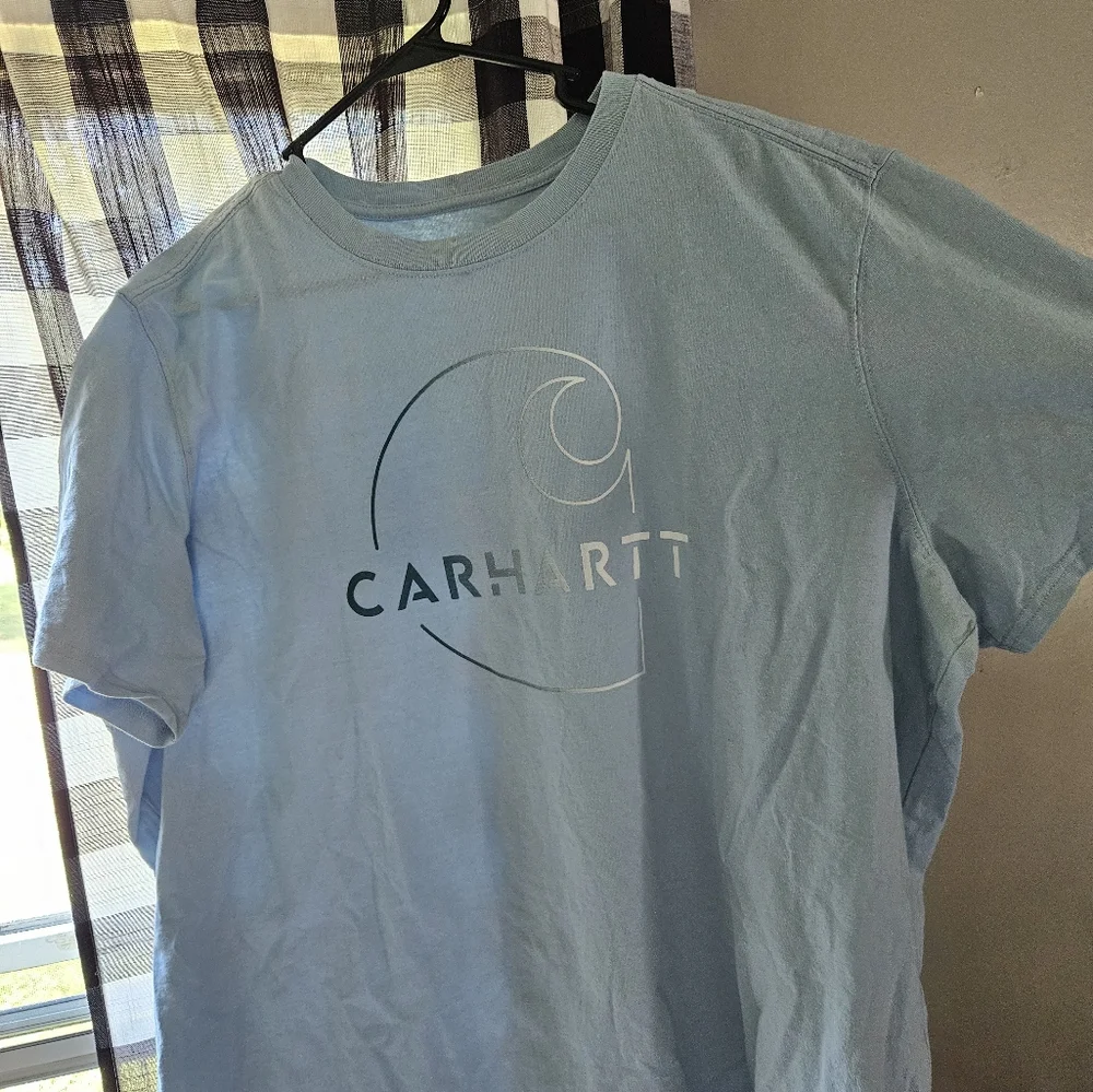 Carhartt, T-shirt, XXL, Blue - Picture 2 of 4
